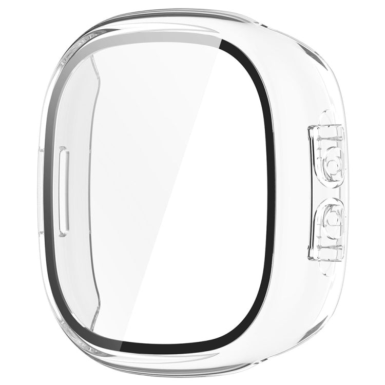 For Fitbit Ace LTE  PC + Tempered Glass Film Integrated Watch Protective Case