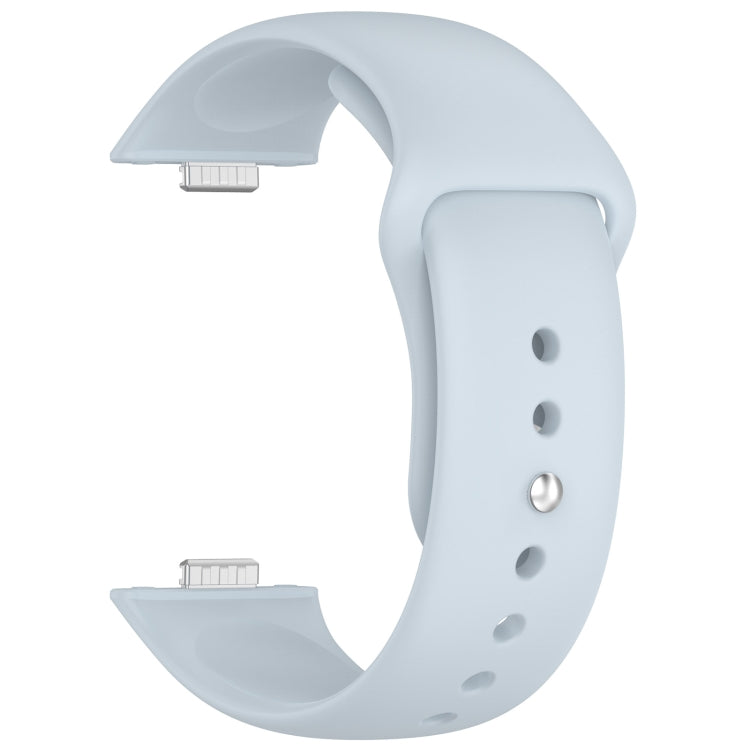 For Huawei Watch Fit3 Solid Color Reverse Buckle Silicone Watch Band