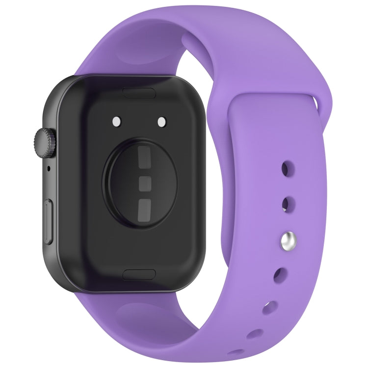 For Huawei Watch Fit3 Solid Color Reverse Buckle Silicone Watch Band
