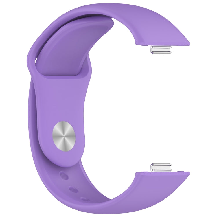For Huawei Watch Fit3 Solid Color Reverse Buckle Silicone Watch Band