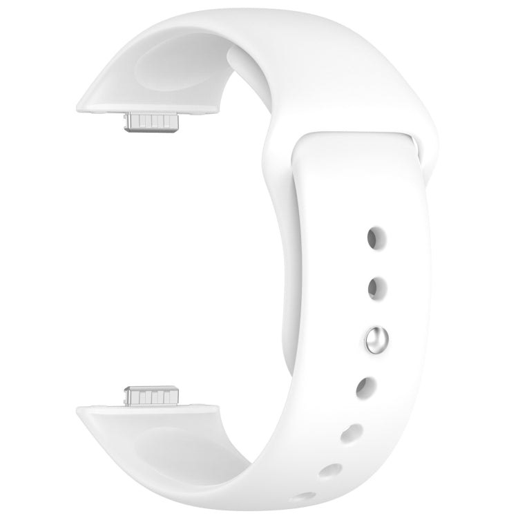 For Huawei Watch Fit3 Solid Color Reverse Buckle Silicone Watch Band