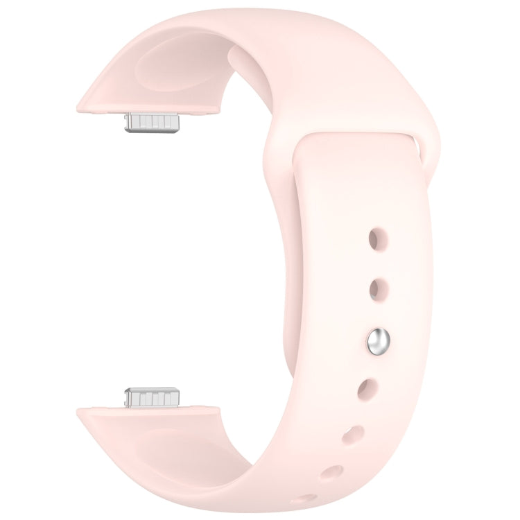 For Huawei Watch Fit3 Solid Color Reverse Buckle Silicone Watch Band