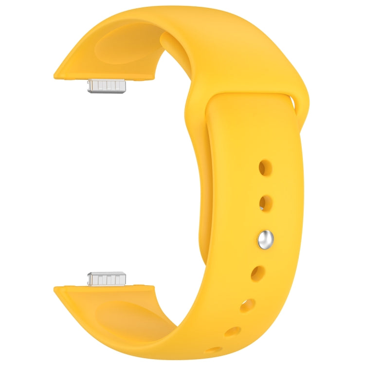 For Huawei Watch Fit3 Solid Color Reverse Buckle Silicone Watch Band