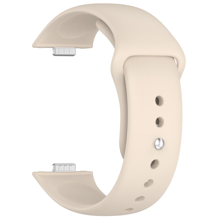 For Huawei Watch Fit3 Solid Color Reverse Buckle Silicone Watch Band