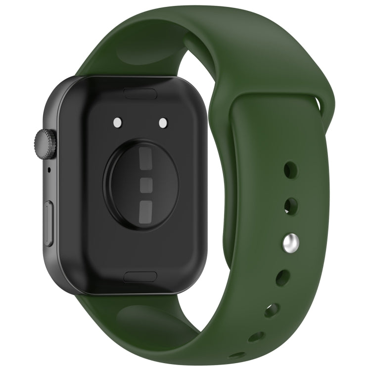 For Huawei Watch Fit3 Solid Color Reverse Buckle Silicone Watch Band