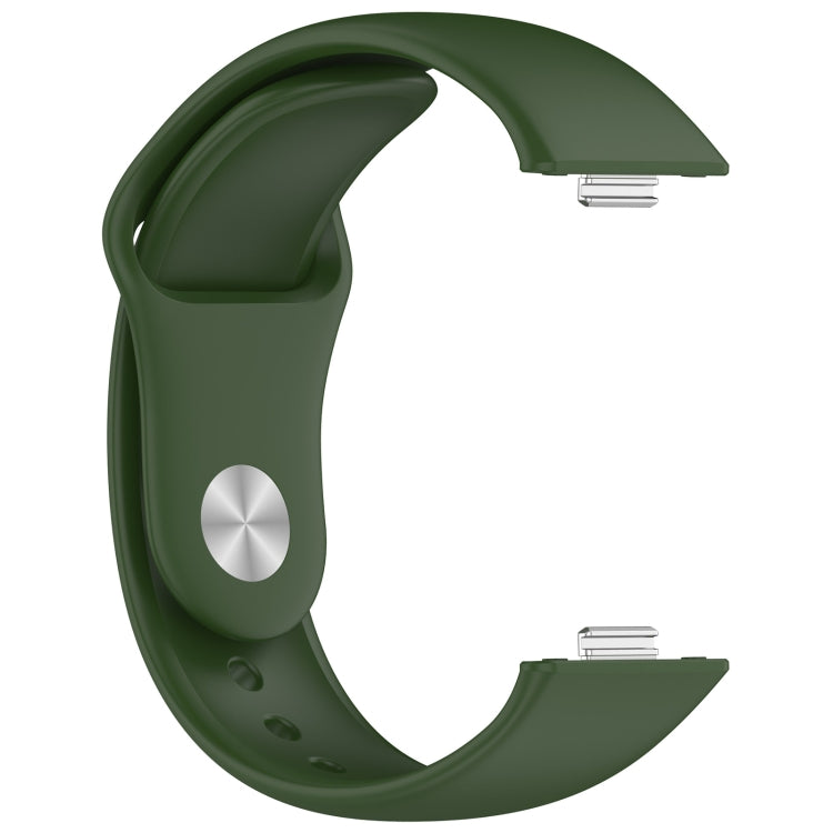 For Huawei Watch Fit3 Solid Color Reverse Buckle Silicone Watch Band