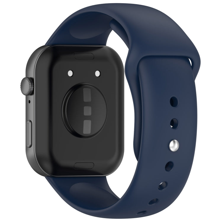 For Huawei Watch Fit3 Solid Color Reverse Buckle Silicone Watch Band