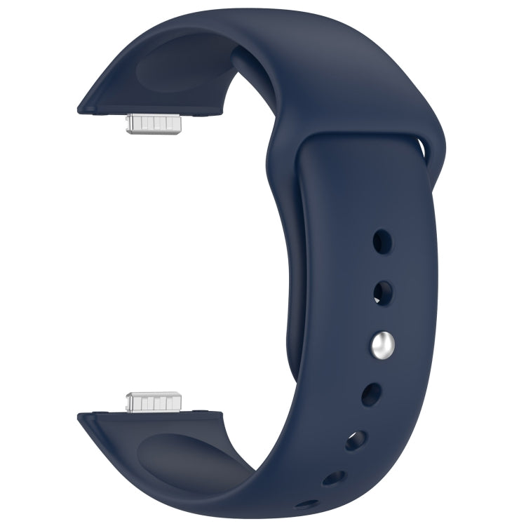 For Huawei Watch Fit3 Solid Color Reverse Buckle Silicone Watch Band
