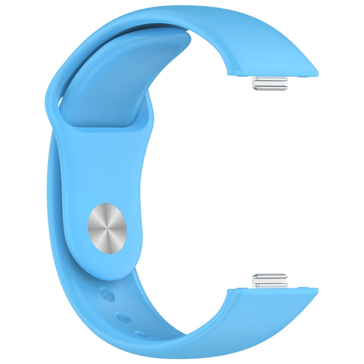For Huawei Watch Fit3 Solid Color Reverse Buckle Silicone Watch Band