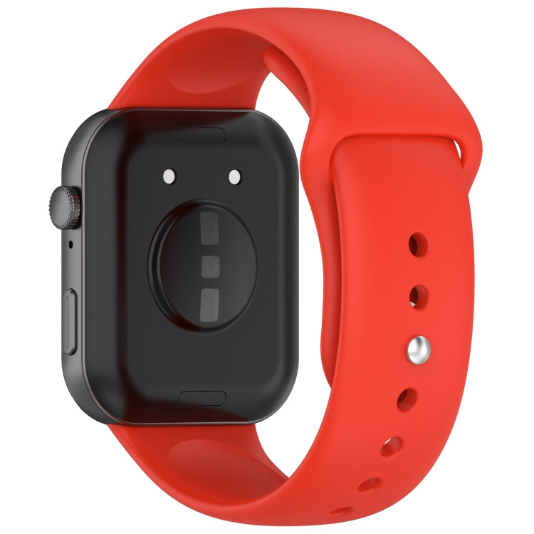 For Huawei Watch Fit3 Solid Color Reverse Buckle Silicone Watch Band
