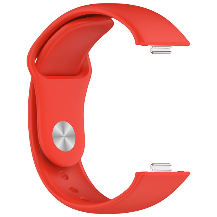 For Huawei Watch Fit3 Solid Color Reverse Buckle Silicone Watch Band