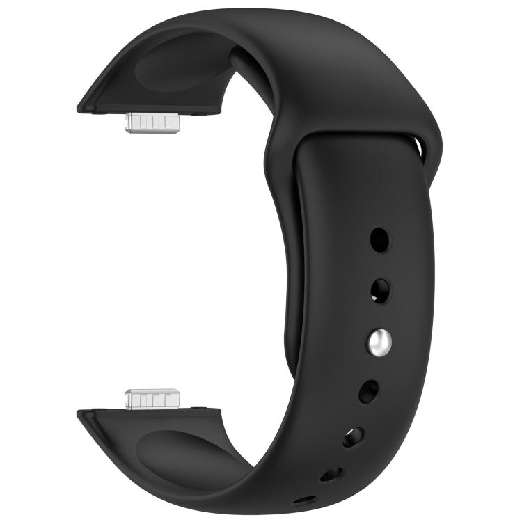 For Huawei Watch Fit3 Solid Color Reverse Buckle Silicone Watch Band