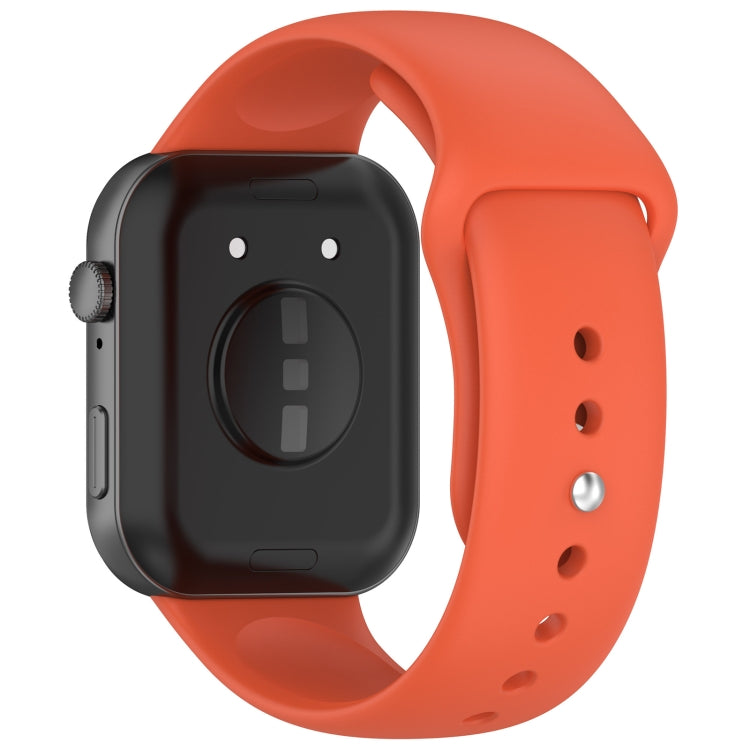 For Huawei Watch Fit3 Solid Color Reverse Buckle Silicone Watch Band
