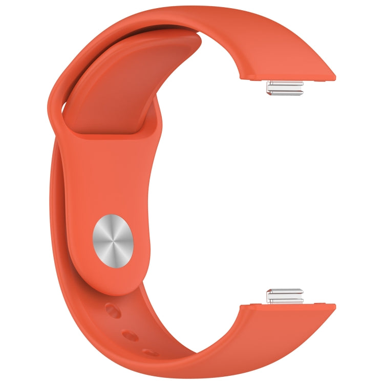 For Huawei Watch Fit3 Solid Color Reverse Buckle Silicone Watch Band