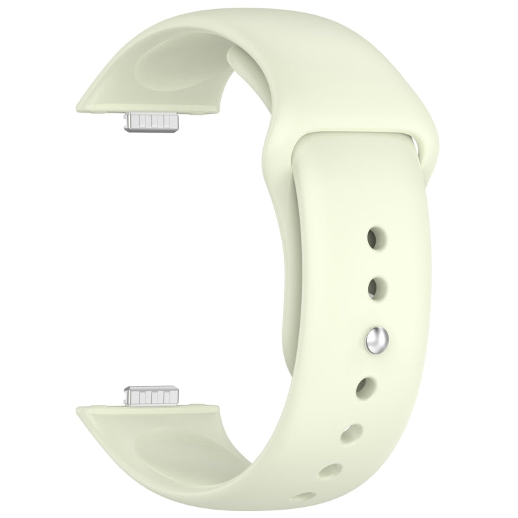 For Huawei Watch Fit3 Solid Color Reverse Buckle Silicone Watch Band