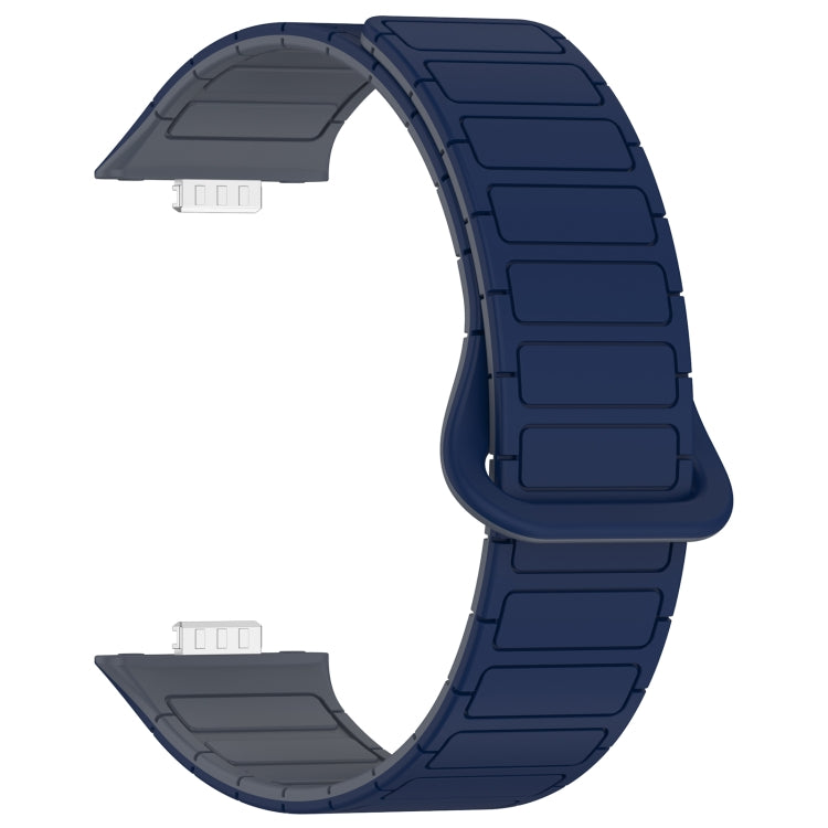 For Huawei Watch Fit3 Color Buckle Two Color Magnetic Silicone Watch Band