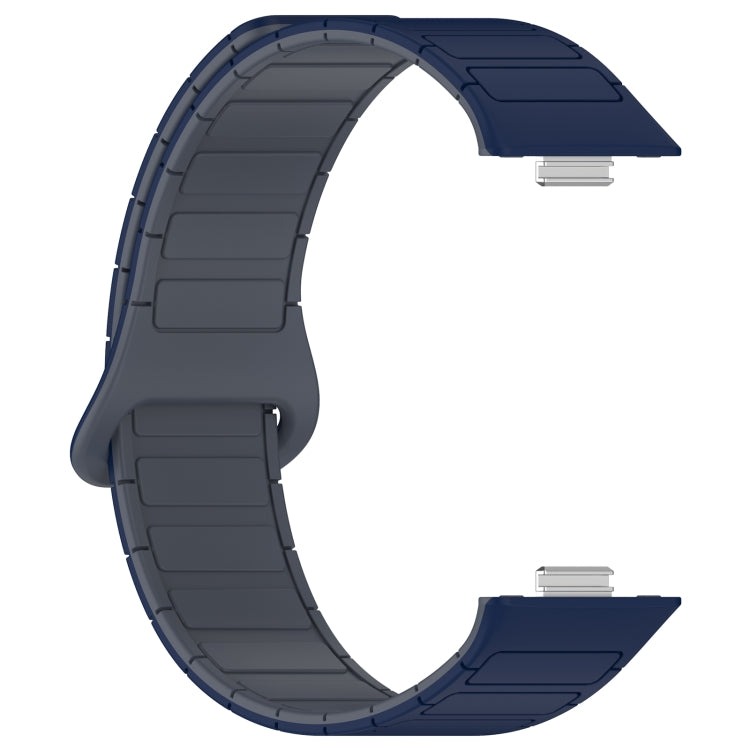 For Huawei Watch Fit3 Color Buckle Two Color Magnetic Silicone Watch Band