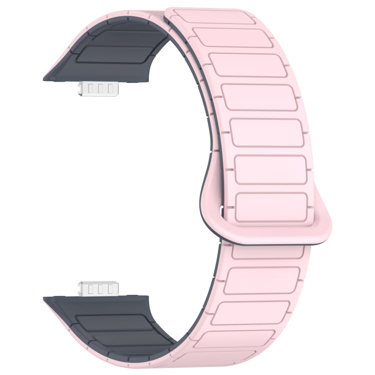 For Huawei Watch Fit3 Color Buckle Two Color Magnetic Silicone Watch Band