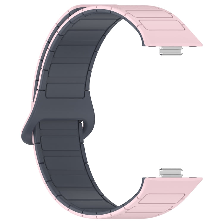 For Huawei Watch Fit3 Color Buckle Two Color Magnetic Silicone Watch Band