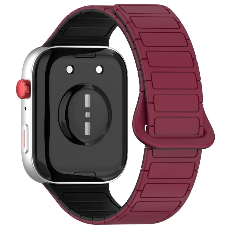 For Huawei Watch Fit3 Color Buckle Two Color Magnetic Silicone Watch Band