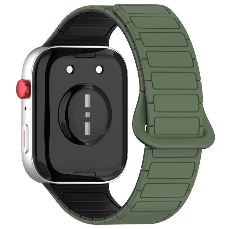 For Huawei Watch Fit3 Color Buckle Two Color Magnetic Silicone Watch Band