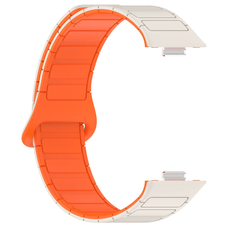 For Huawei Watch Fit3 Color Buckle Two Color Magnetic Silicone Watch Band