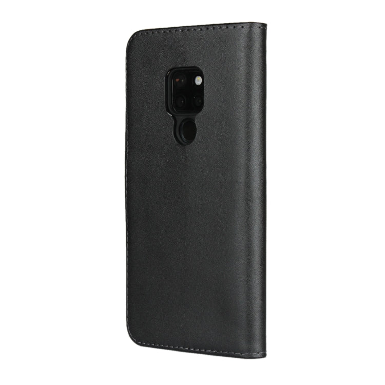 Horizontal Flip Leather Case for Huawei Mate 20 , with Magnetic Clasp and Bracket and Card Slot and Wallet(Black)