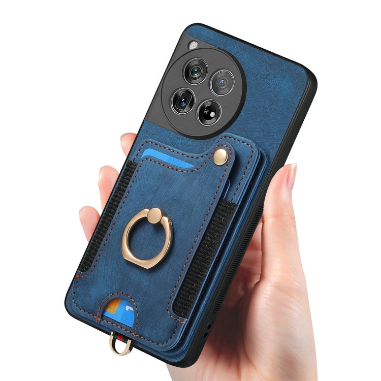 For OnePlus Nord CE3 Retro Skin-feel Ring Multi-card RFID Wallet Phone Case