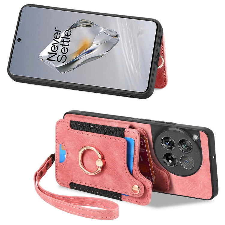For OnePlus Nord CE3 Retro Skin-feel Ring Multi-card RFID Wallet Phone Case