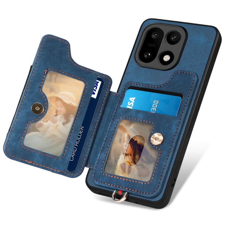 For OnePlus 15 Retro Skin-feel Ring Multi-card RFID Wallet Phone Case