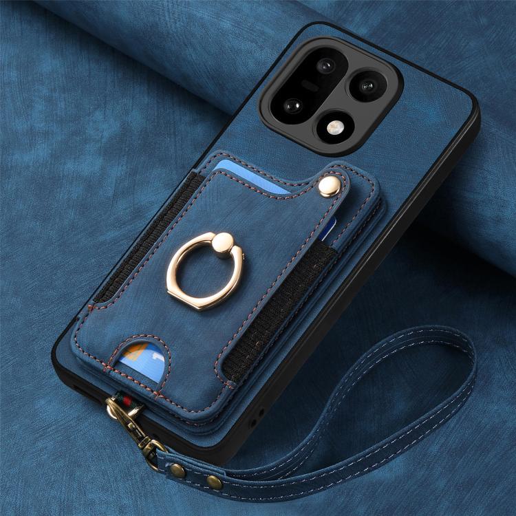 For OnePlus 15 Retro Skin-feel Ring Multi-card RFID Wallet Phone Case