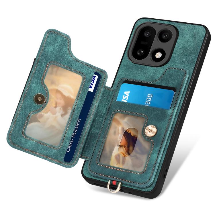For OnePlus 15 Retro Skin-feel Ring Multi-card RFID Wallet Phone Case