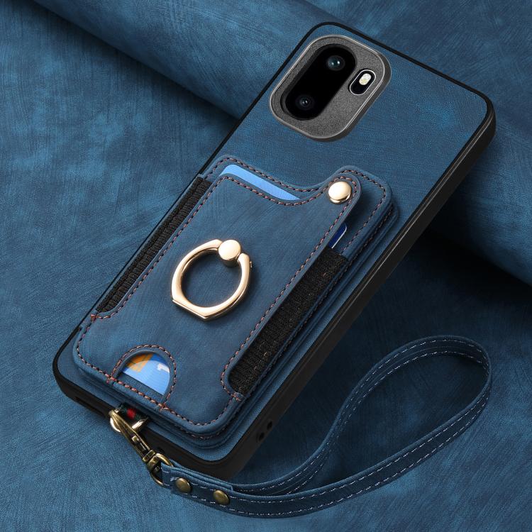 For OnePlus Ace 6 / 6T / 15R Retro Skin-feel Ring Multi-card RFID Wallet Phone Case