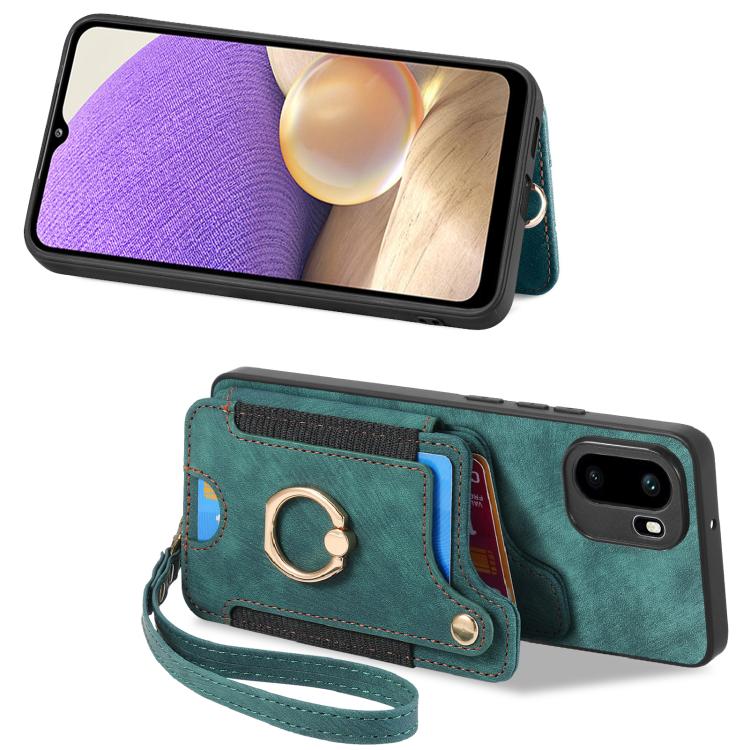 For OnePlus Ace 6 / 6T / 15R Retro Skin-feel Ring Multi-card RFID Wallet Phone Case