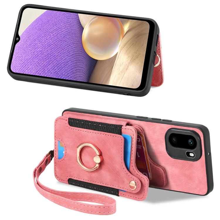For OnePlus Ace 6 / 6T / 15R Retro Skin-feel Ring Multi-card RFID Wallet Phone Case