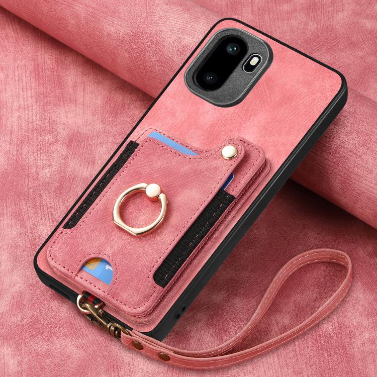 For OnePlus Ace 6 / 6T / 15R Retro Skin-feel Ring Multi-card RFID Wallet Phone Case