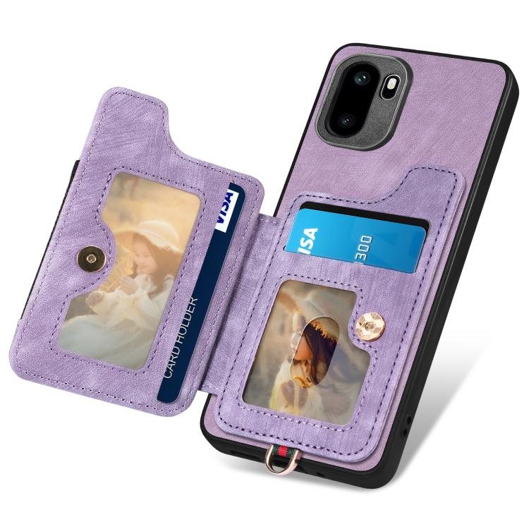 For OnePlus Ace 6 / 6T / 15R Retro Skin-feel Ring Multi-card RFID Wallet Phone Case