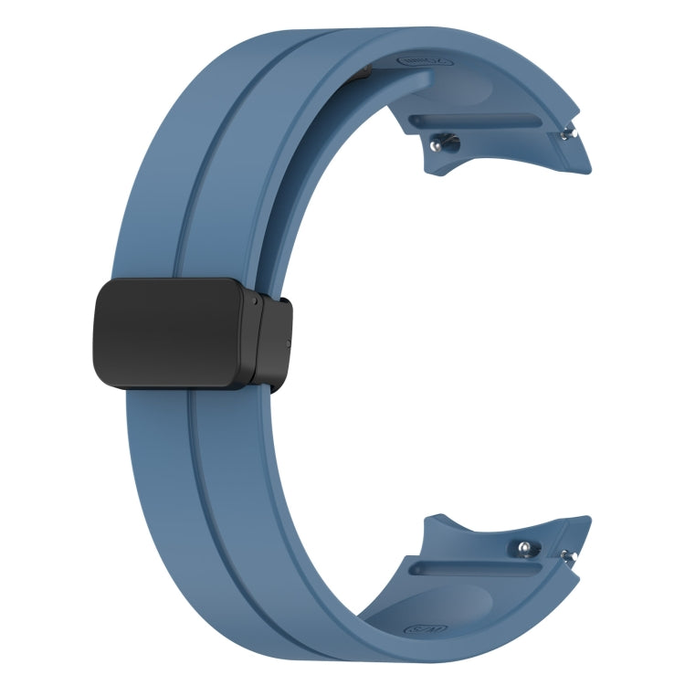 For Samsung Galaxy Watch FE 40mm Magnetic Folding Black Buckle Silicone Watch Band