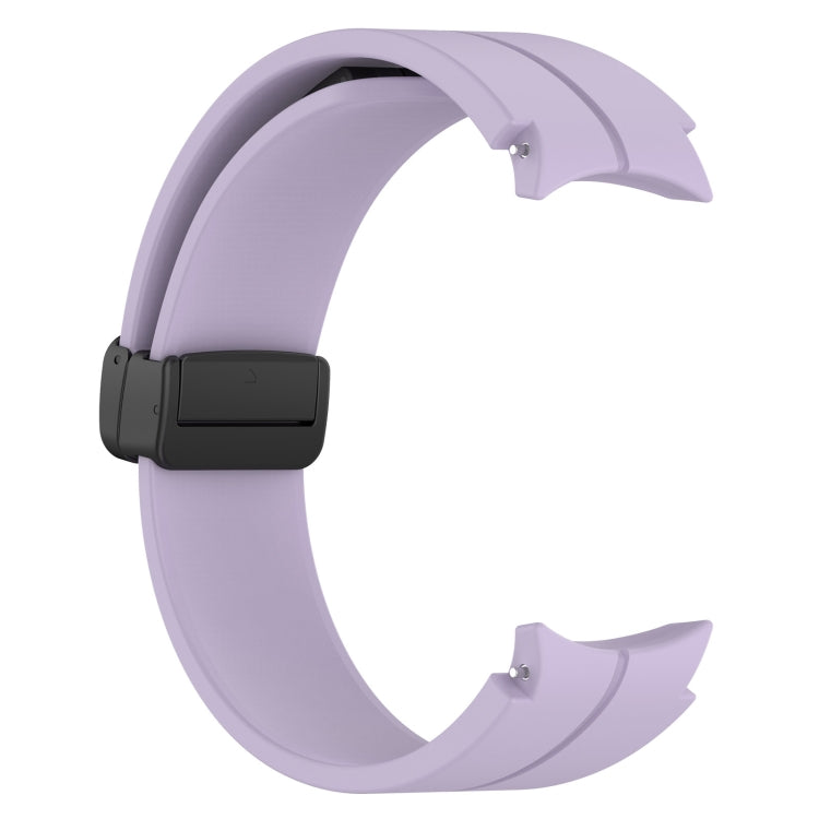 For Samsung Galaxy Watch FE 40mm Magnetic Folding Black Buckle Silicone Watch Band