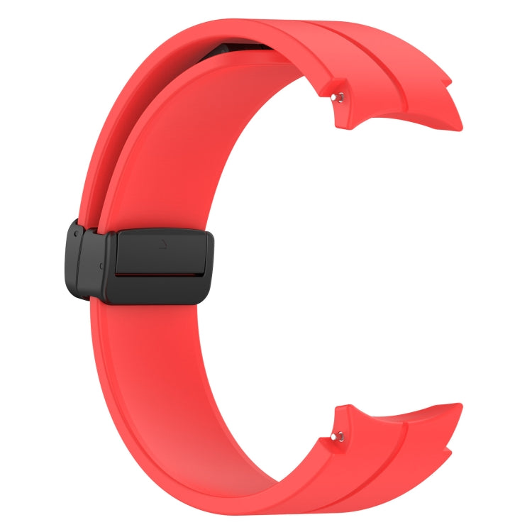 For Samsung Galaxy Watch FE 40mm Magnetic Folding Black Buckle Silicone Watch Band