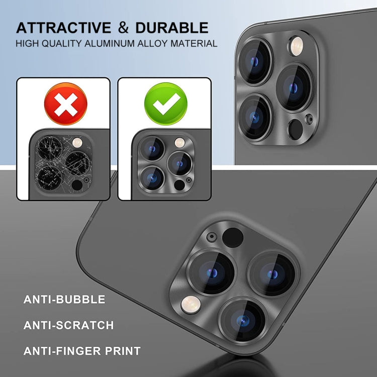 For iPhone 16 / 16 Plus ENKAY Aluminium Alloy Tempered Glass Lens Cover Film