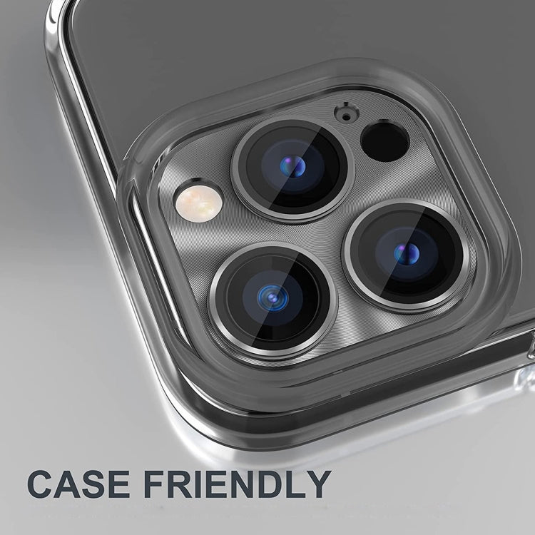 For iPhone 16 / 16 Plus ENKAY Aluminium Alloy Tempered Glass Lens Cover Film