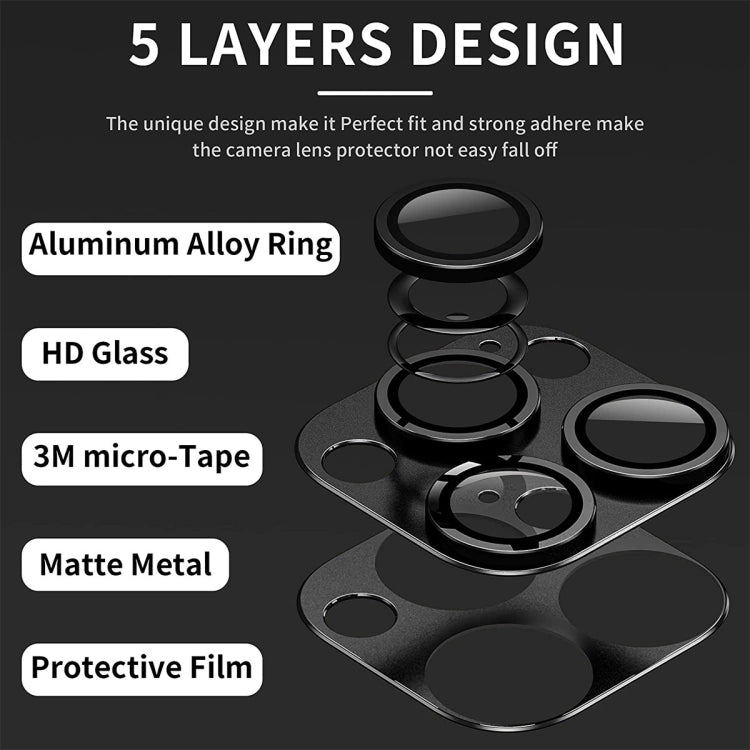 For iPhone 16 / 16 Plus ENKAY Anti-reflection Camera Lens Aluminium Alloy Tempered Glass Film