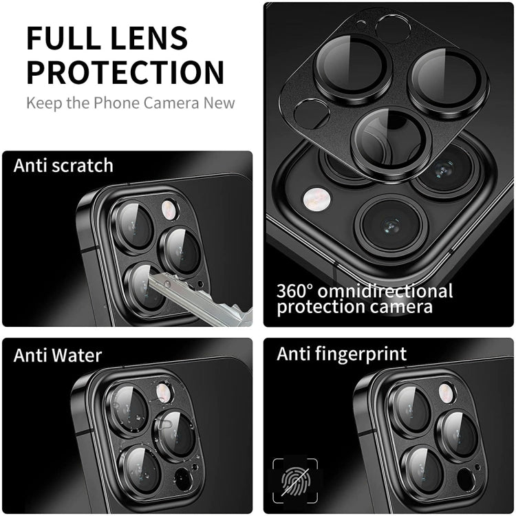 For iPhone 16 / 16 Plus ENKAY Anti-reflection Camera Lens Aluminium Alloy Tempered Glass Film