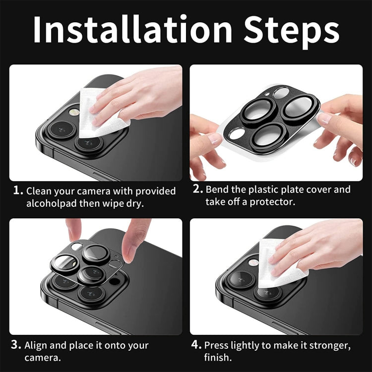 For iPhone 16 / 16 Plus ENKAY Anti-reflection Camera Lens Aluminium Alloy Tempered Glass Film