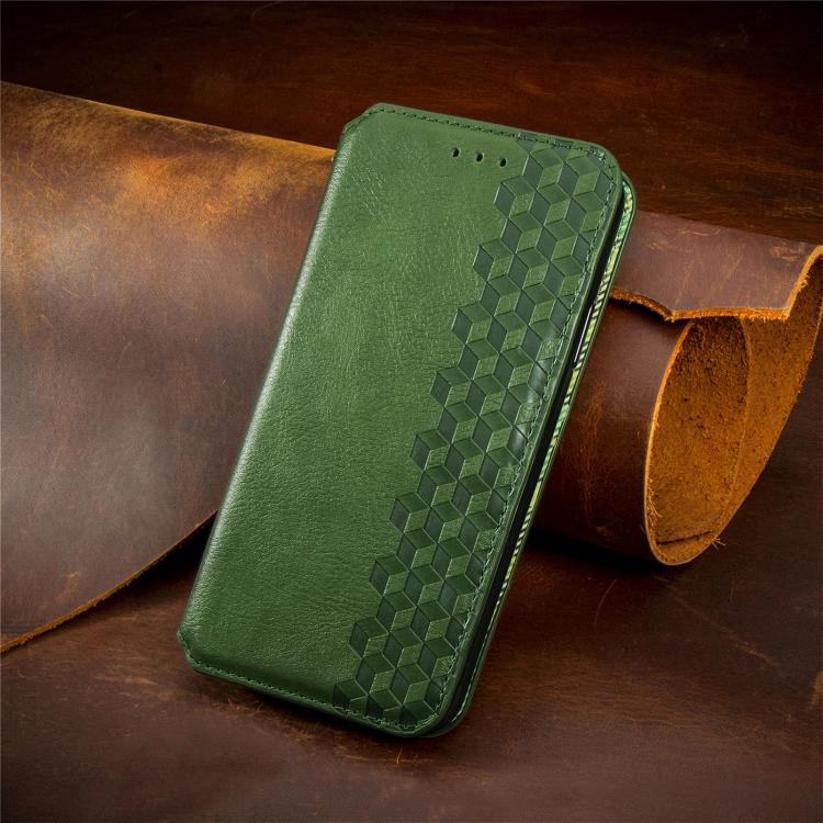 For OPPO Reno13 Cubic Grid Pressed Magnetic Leather Phone Case