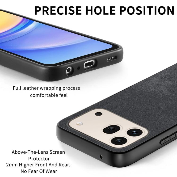 For Honor 600 Global Vintage Leather PC Back Cover Phone Case