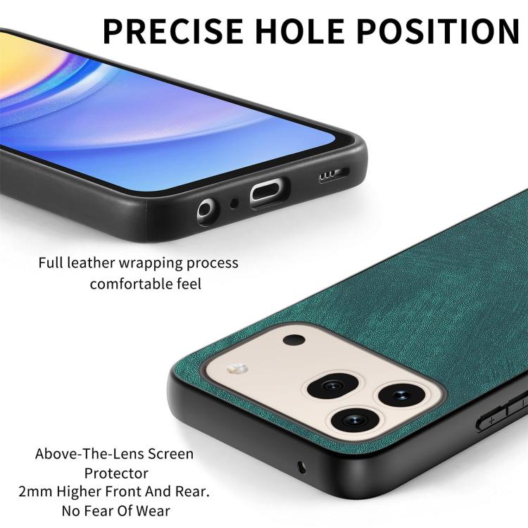 For Honor 600 Global Vintage Leather PC Back Cover Phone Case