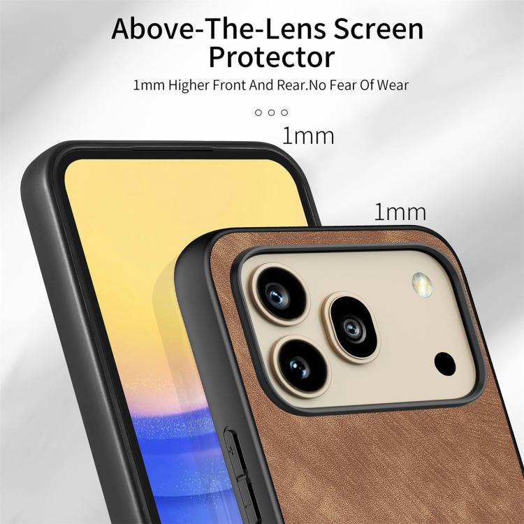 For Honor 600 Pro Global Vintage Leather PC Back Cover Phone Case