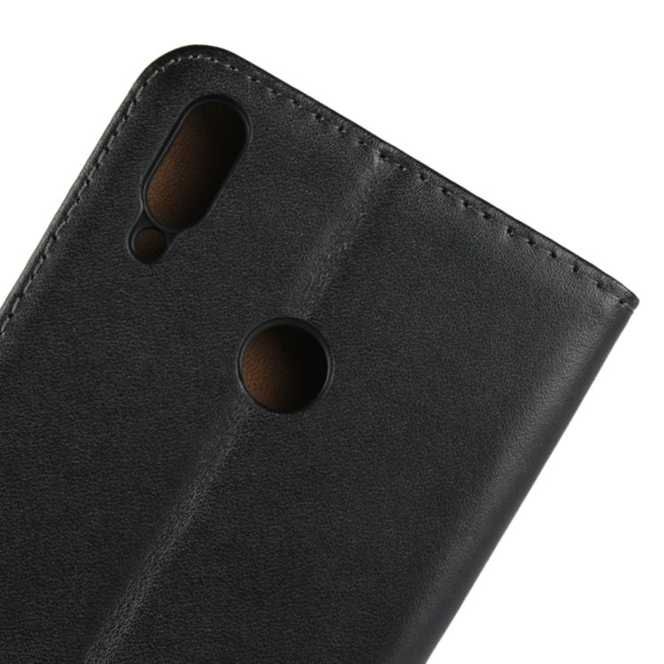 Leather Horizontal Flip Holster for Huawei Honor 8X /Honor View 10 Lite with Magnetic Clasp and Bracket and Card Slot and Wallet(Black)